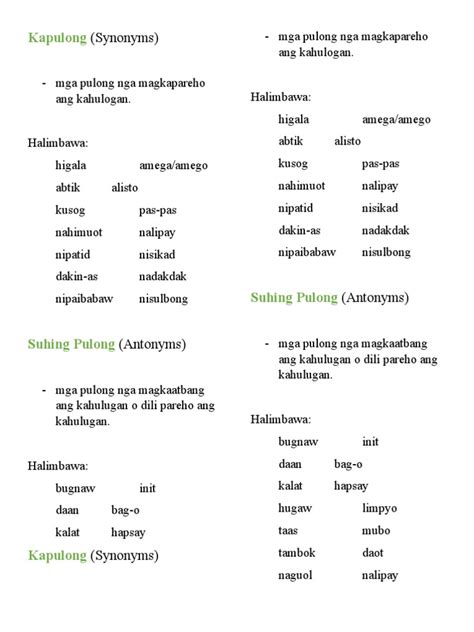 kapulong sa labang